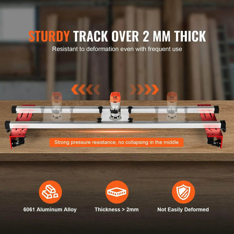 60 Inch Router Sled For Large Slabs - Portable, Adjustable Slab Flattening Jig For DIY Woodworking, Home Shop, And Furniture Projects, Fits Most Routers, Easy Setup And Rock Solid Performance