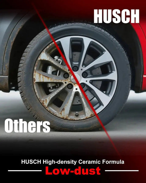 Front ceramic brake pads kit, HUSCH D707, for Lexus ES300/RX300 and Toyota Avalon/Camry/Solara; low-dust formula.