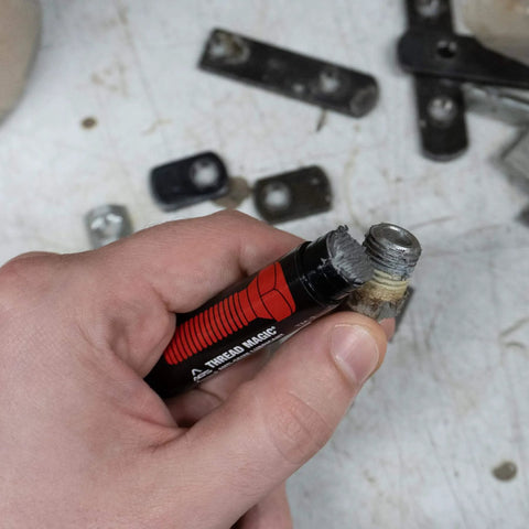 Applying Pocket Size Thread Lube 0.15 Oz Anti Seize Lubricant In Balm Style Tube For Threads And Fasteners Easy Mess Free Application
