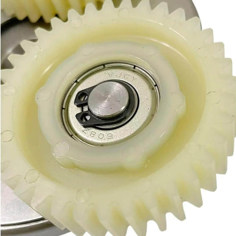 Close-up of 36T nylon gear with clutch and bearings for Planetary Gearbox 36T Nylon Gear Set With Clutch For Bafang 500W And 750W