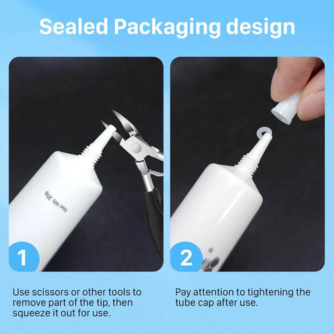 Instructions for opening Heavy Duty 20g 3D Printer Lubricating Grease Oil Paste with Rust Prevention and resealing the tube.