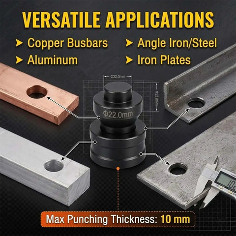 Heavy Duty Hydraulic Hole Punch Die Set Replacement For Industrial Punching Machines High Carbon Steel Round Hole Punch And Die Mold