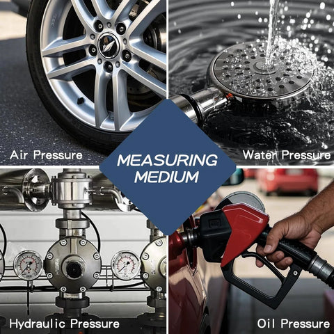 BPSSDI 0-15 psi low-pressure gauge collage; 2.5 in dial, 1/4 in NPT lower mount; 304 stainless steel case; water pressure testing HVAC