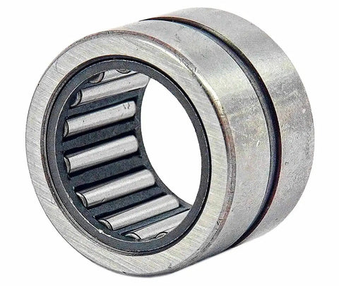 Single metric needle roller bearing BR486024, female thread machined for linear slide units and compact gearboxes, factory new, 1 piece, UPC 4549557004339, close-up view.