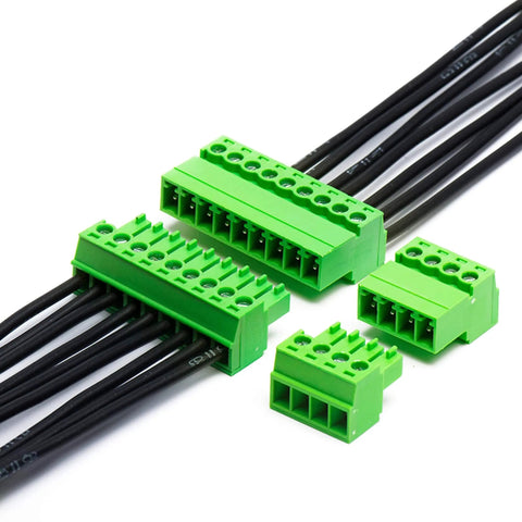 8 Pin 3.81mm Pitch Screw Terminal Block Connector Plug And Play Quick Connector For 28 16 AWG Wire PA6 Housing 300V 8A Rating