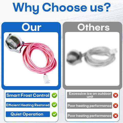 Defrost Temperature Sensor For Carrier Bryant Payne Heat Pumps, Replaces 50VT 024 300 And 50VT 030 300/500 compared to others