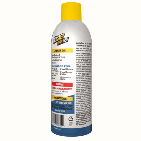 Side view of 6-16-TDL Advanced Dry Lube With Teflon 9.3 Oz Pack Of 6, with instructions and usage details visible on the label.