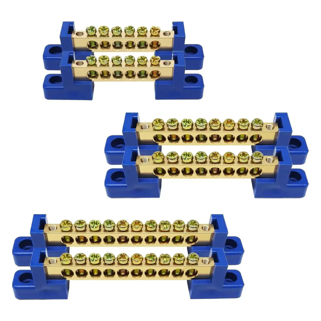 Six Piece Grounding Bus Bar Kit With Six, Eight And Te...