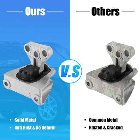 Comparison of Engine Mount For Honda Civic 2006 To 2011 50850-SNA-A81 Transmission Mount vs. generic rusted mount