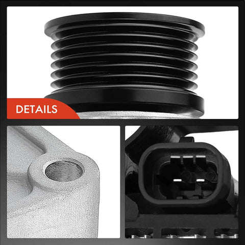 Detailed close-ups of Alternator For Chevrolet Sonic 2012 2013 2014 2015 2016 2017 2018 L4 1.8L 12V 100A Clockwise Rotation