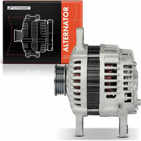 Plug-And-Play Alternator For Mazda Miata 2001 Through 2005, 12V 80A With 4-Groove Pulley And Clockwise Rotation, Easy Replacement BP6D18300A
