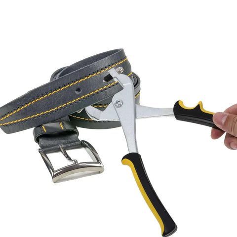 Leather Hole Punch Pliers Handheld Punch Tool for Crafting and Leathercraft with stainless steel build punching belt