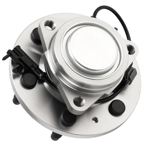 Front view of Front Wheel Hub Bearing With ABS For 2007-2014 Escalade Tahoe Suburban 1500 Silverado 1500 Sierra 1500 Yukon Yukon XL Avalanche 6 Lug RWD Replacement Direct Fit