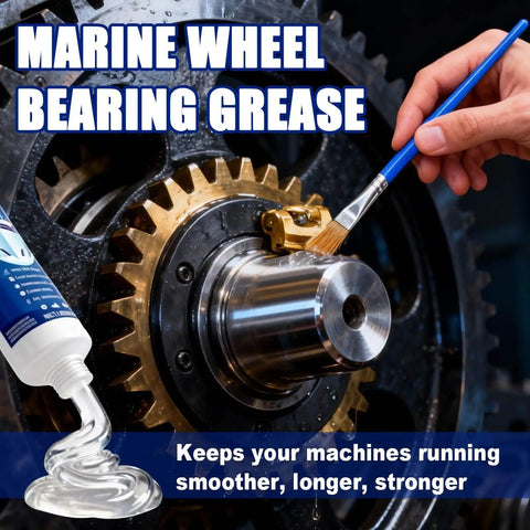 All Purpose Marine Grade Grease Tube Built To Last For Steering Cables, U Joints, Wheel Bearings, Throttle And Shift Cables depicted