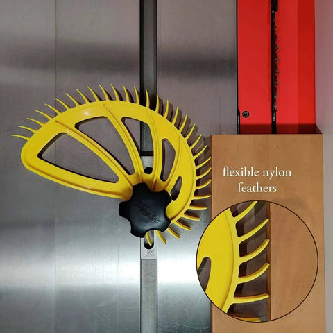 Featherboard for table saws with quick one handed adjustments for safer faster and more accurate cuts fits standard 3/4 inch miter slots