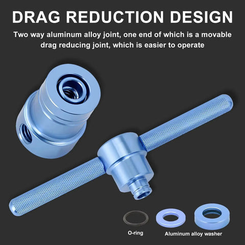 25 Piece Bicycle Bearing Press Set For Wheel And Hub Installation CNC Machined 7075 Aluminum Alloy With Anodized Finish, drag reduction design.