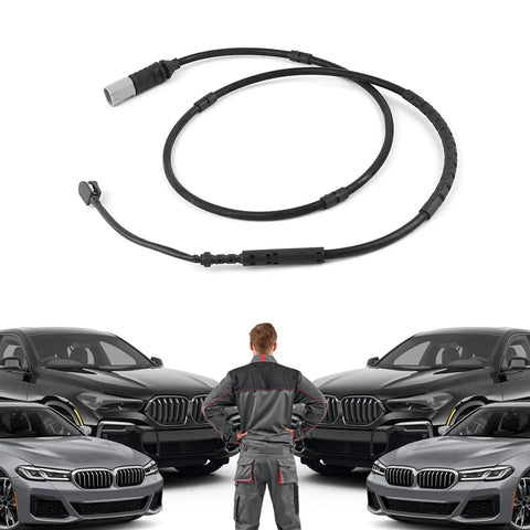 Brake pad wear sensor cable for BMW (F20/F21/F30/F31/F32/F33), black with connector, front and rear sensor