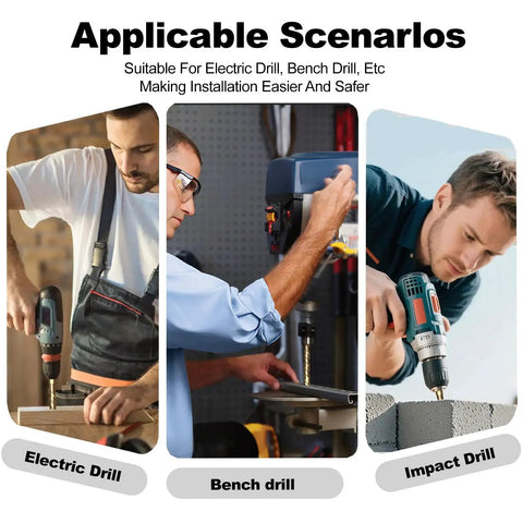 Masonry Drill Bit Set For Concrete And More 10 Pc Tungsten Carbide in electric, bench, and impact drill scenarios