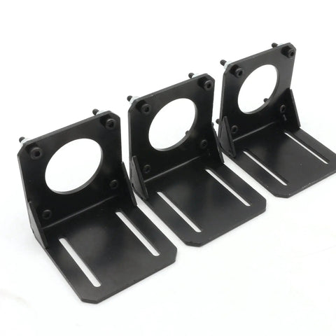 Three Nema 23 Stepper Motor Bracket Mounts for CNC Machines And Routers, Heavy Duty Steel Base Clamp 57mm Fit Alloy Steel Construction