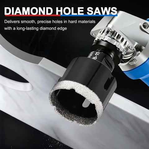 Pro Grade Diamond Core Drill Bit For Angle Grinders PATIKIL Four And One Half Inch Diamond Hole Saw 115mm With Five Eighths Eleven Thread