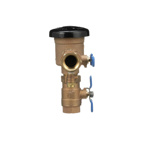 Zurn Wilkins 1-720A 1-inch pressure vacuum breaker assembly with blue valve handles and black cap