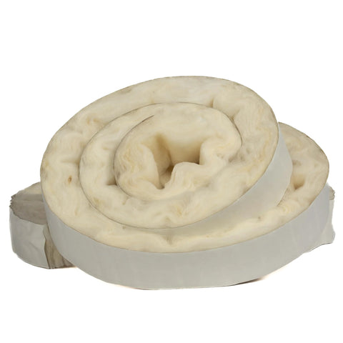 Rutland fireplace insert fiberglass insulation roll, 1-1/2 in x 10 ft, yellow.