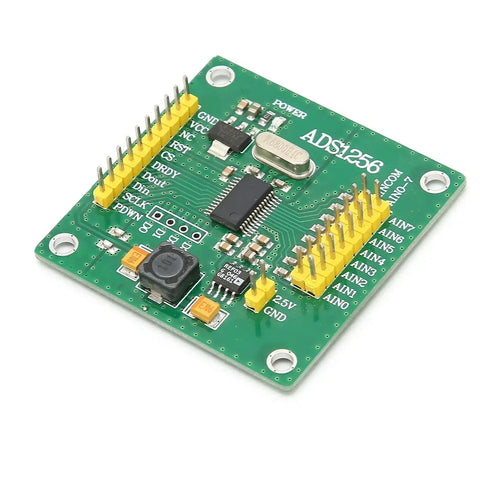 High Precision 24 Bit Analog To Digital Converter Module with Plug And Play Interface onboard terminal block on green PCB