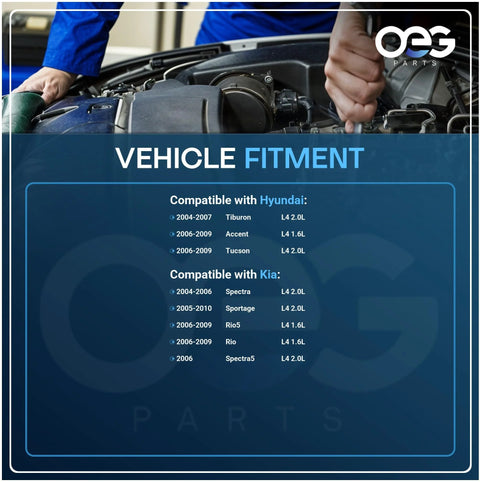 Mechanic installing 12V 90A alternator replacement for Hyundai Accent 03-09, Tiburon 04-07, Tucson 06-09, Kia models