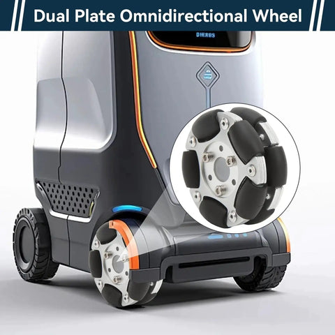 All Directional 60mm Double Row Robot Omni Wheel Set For Brompton Folding Bike And Electric Bicycle 360 Degree Rotation