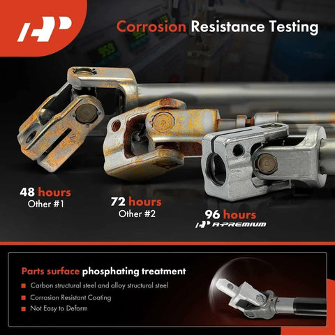 Upper Intermediate Steering Shaft for GM Trucks SUVs Silverado Tahoe 1999 2007 corrosion resistance testing results