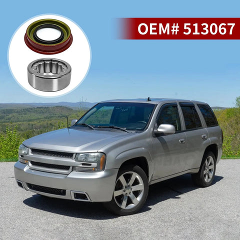 Rear Wheel Bearing And Seal Kit For GM Rigs And SUVs Left And Right Axle Fits Blazer Tahoe shown with SUV in background