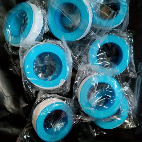 Ten Rolls PTFE Thread Seal Tape For Plumbing And Shower Heads Half Inch Wide Five Hundred Twenty Inches Each Roll Heavy Duty Leakproof