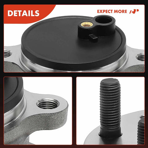 Close-up of Two Pack Rear Wheel Bearing And Hub Assembly Replacement Kit For Mazda CX 3 2016 2021 5 Lug FWD Only Durable Hub And Bearing Set