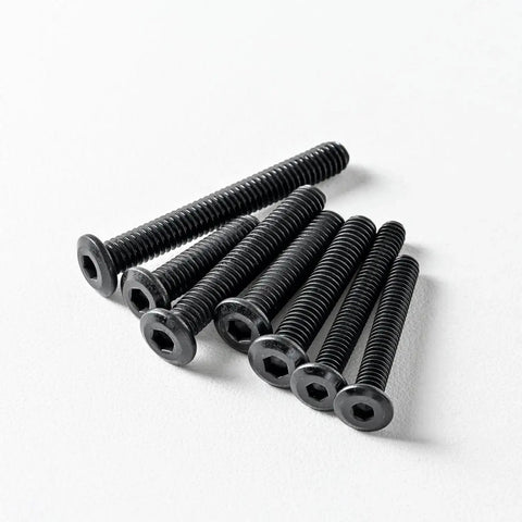 M5 X 12Mm Flat Head Hex Socket Cap Screws Bolts Black Oxide Stainless Steel 304 18 8 Hex Drive Fully Threaded 25 Pack