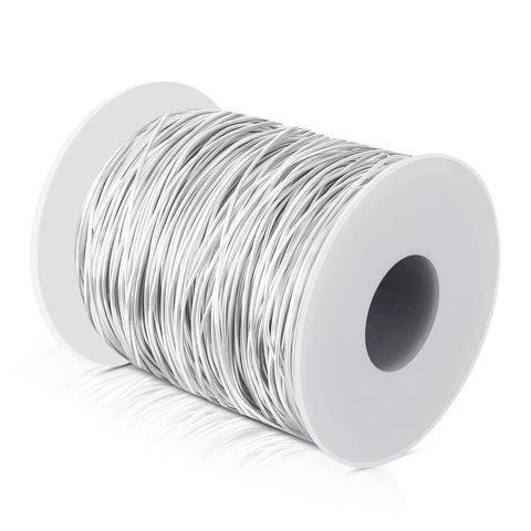 20 Gauge 0.8mm 304 Stainless Steel Wire 164 Ft on a spool, flexible and rust resistant for jewelry making and crafts.