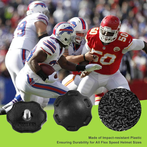 Chin Strap Thumb Screws Compatible With SpeedFlex Youth Football Helmets Keeps Chin Straps Secure To Prevent Helmet Displacement