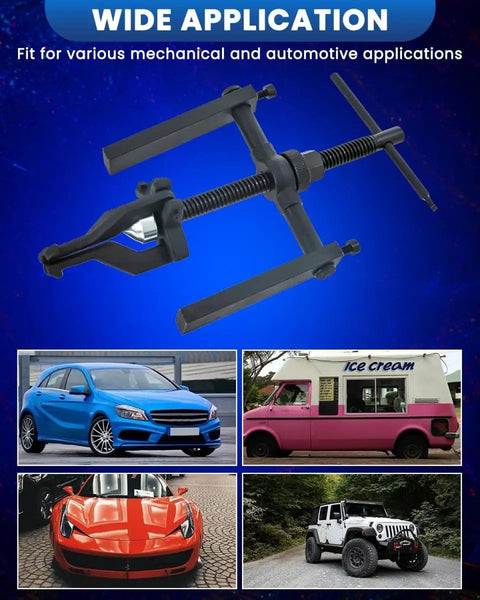 Three Jaw Inner Bearing Puller For Cars, Motorcycles, And SUVs, Built Tough Carbon Steel Pilot Bearing Removal Tool displayed