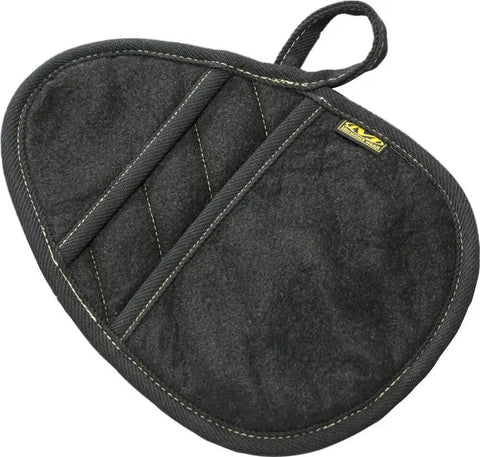 X Pad Suppressor Handler For Tactical Duty Gear With CarbonX Heat And Flame Resistance, Kevlar stitching, and felt shielding in black