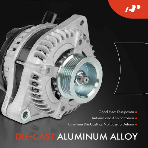 Alternator Direct Replacement For Honda Accord V6 3.5L 12V 130A With Six Groove Pulley Clockwise Rotation Fits 2008 2009 2010 2011 2012 Accord