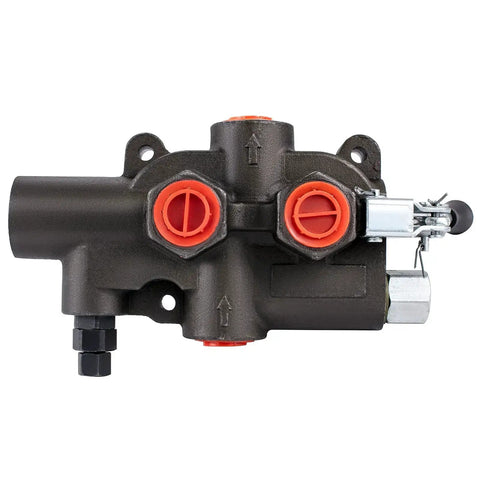 Front view of Heavy Duty Hydraulic Directional Control Valve With One Spool For Tractors And Loaders 21 GPM At 3625 PSI One Half Inch NPT Ports