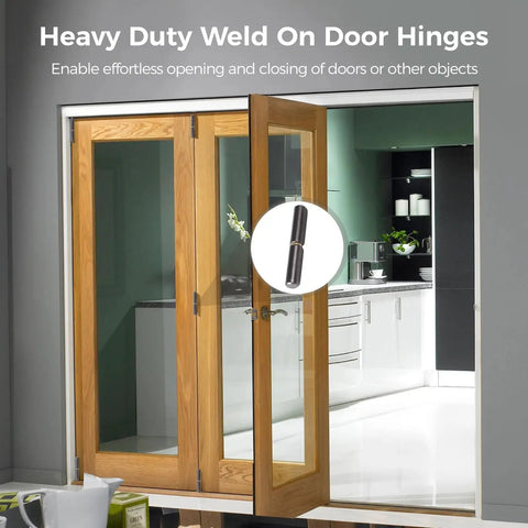 Heavy duty door with 20 Pack Weld On Barrel Hinges 3 Inch For Swing Doors And Gates Heavy Duty Weldable Bullet Door Hinges In Carbon Steel
