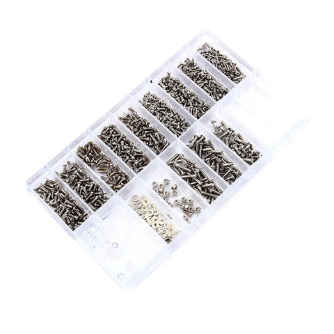 Eyewear Repair Kit For Glasses And Sunglasses With Stainless Steel Screws And All In One Tools in transparent case