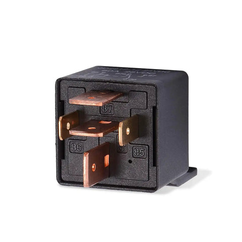 Close-up of 5-pin socket from Two Pack 12V 80A Heavy Duty SPDT Car Relay With Harness And Socket Kit for automotive projects.