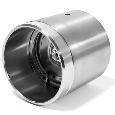 Stainless Steel Bearing Protectors And Dust Covers 1.98 Inch Hub Caps 4 Pack for Trailers Boats Vehicles, close-up view