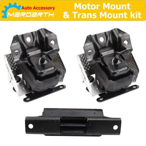Set Of 3 Front Engine Mount And Transmission Mount Direct Replacement For 2007 To 2013 Silverado Sierra 1500 4WD Auto