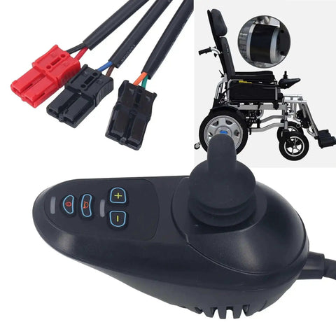 Easy To Use Electric Wheelchair Joystick Controller With Brake Function DC24V 45A Brushed Motor Separate Type for smooth use
