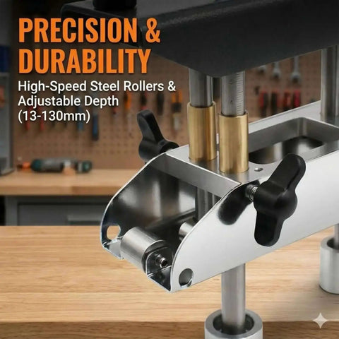 Close-up of 3 Station Edge Roller Bender For Sheet Metal Roofing Bends 0 To 90 Degrees showing high-speed steel rollers