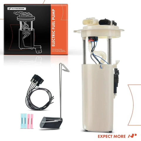 Drop-In Electric Fuel Pump Module Assembly With Pressure Sensor For Cadillac Escalade, Chevrolet Tahoe, GMC Yukon V8 4.8L 5.3L 6.0L Fits 2000 To 2003 Gas Engine Models Tag Code TCB E3508M with box and components