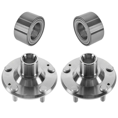 2 Piece Front Wheel Bearing And Hub Kit For 2007 2012 Hyundai Elantra And 2010 2013 Kia Forte Forte Koup Front Hub Bearings Set Easy Install OEM