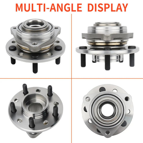 Front Or Rear Wheel Hub And Bearing Assembly Ready To Roll For Chrysler 300M Concorde Intrepid LHS New Yorker Dodge Eagle Vision And Rear Prowler Plymouth Prowler With 5 Lug Pattern Fits 1993 To 2004 Vehicles multi-angle display